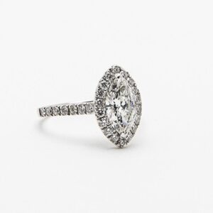 Solitario diamante talla marquise