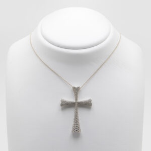 White gold and diamond cross Wempe