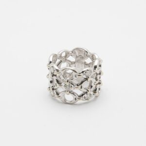 Anillo Dior oro blanco 18k y diamantes
